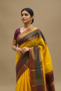 Ahalya – Yellow & Green Vairaoosi Pure Silk Saree
